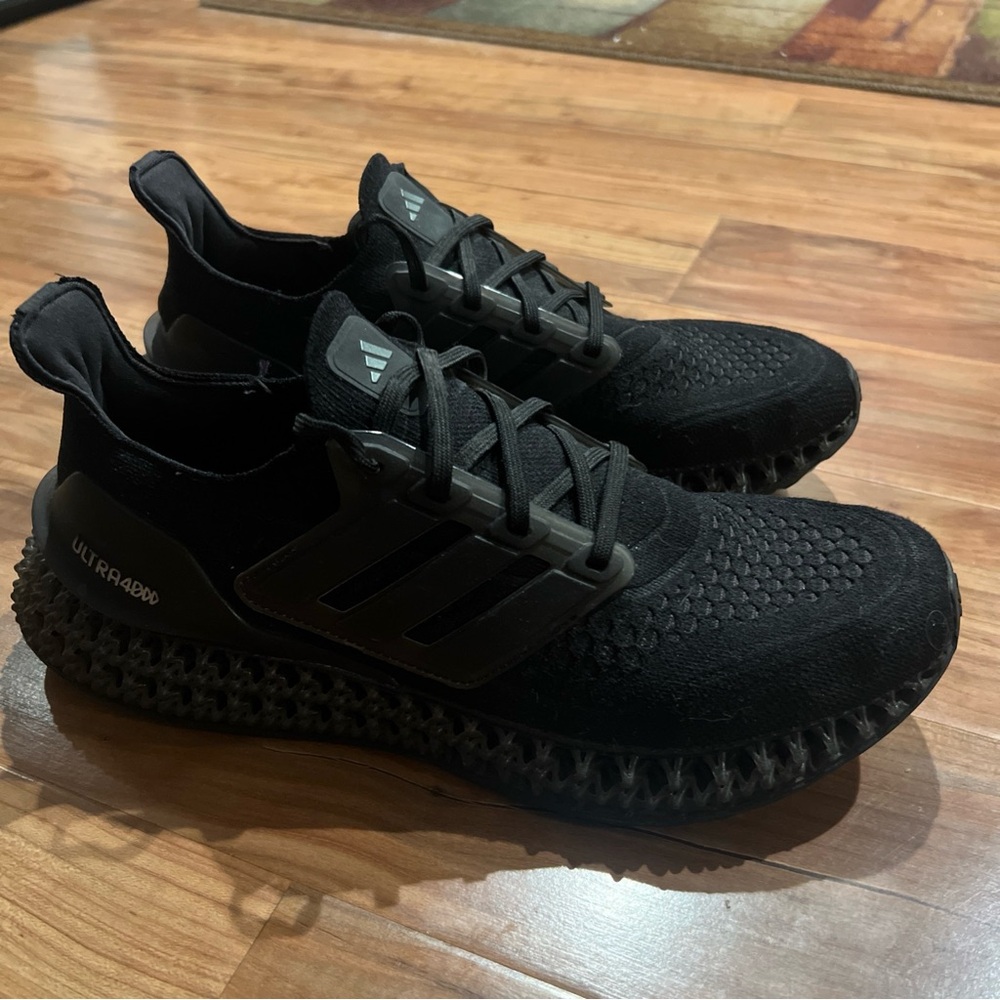 Adidas Ultra 4D Black Sz 10